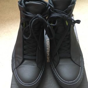 Limited Edition Black Leather Converse
